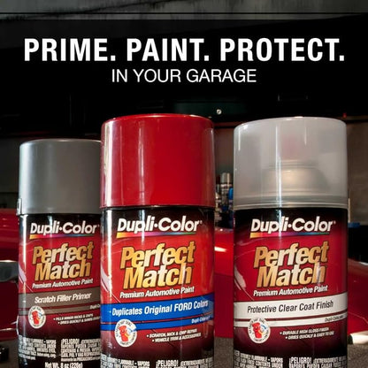 Dupli-Color EBFM03847 Perfect Match Automotive Spray, Ford Pure White, C/9E/YG – 8 oz. Aerosol Can