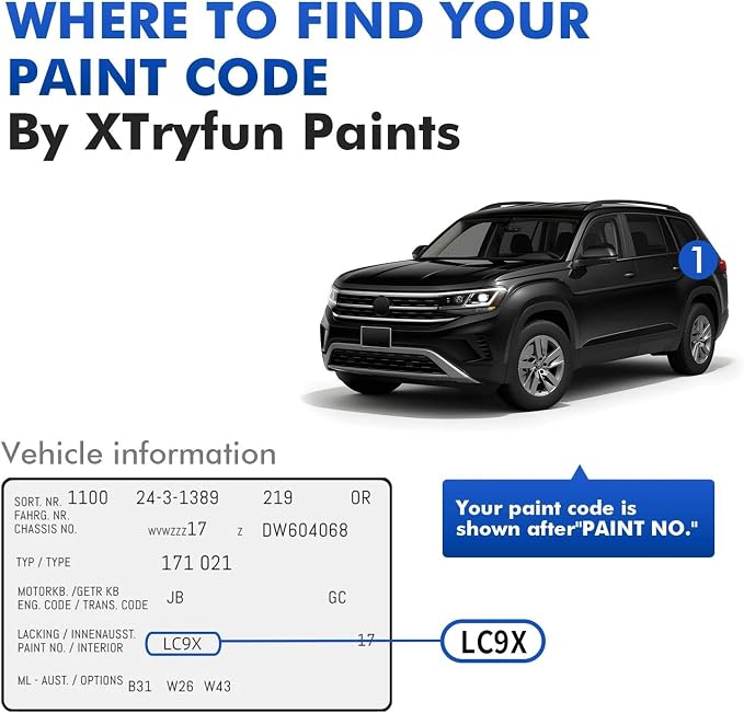 LY3D Tornado Red Touch Up Paint for Volkswagen, DIY Car Paint Scratch Repair Kit, Automotive Paints, Quick & Easy Fix Scratch Repair for Beetle/Jetta/GLI/GTI/Golf/Passat/Rabbit/Touareg