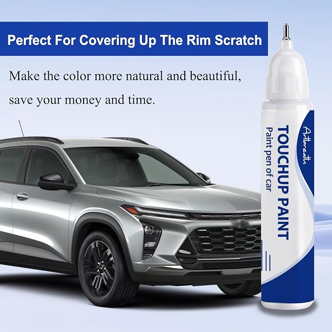 Sterling Gray Metallic(GXD/WA130H) Touch Up Paint for Chevrolet-Exact Match–Chips and Nicks Car Paint Scratch Repair Kit Automotive Paint Pen for Silverado/Equinox EV/Tahoe/Colorado/Blazer/Express
