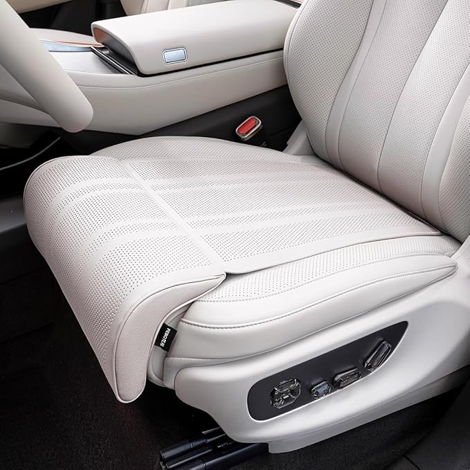 Car Seat Leg Support Extension Cushion for Car Driver Seat Extender Pad Leg Support Seat Pillow For Auid Q5 BMW X5 Toyota RAV4 Ford F150 Hyundai Tucson Honda CRV etc Universal Seat Cushion (white)