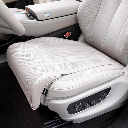 Car Seat Leg Support Extension Cushion for Car Driver Seat Extender Pad Leg Support Seat Pillow For Auid Q5 BMW X5 Toyota RAV4 Ford F150 Hyundai Tucson Honda CRV etc Universal Seat Cushion (white)