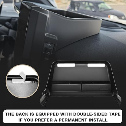 Muslogy Dashboard Storage Box Compatible with 2024-2026 Tacoma & 2025 2026 4Runner Accessories Center Console Organizer w/14-inch Screen for Limited Trailhunter TRD Pro (14 Inch Screen Only) (Black)