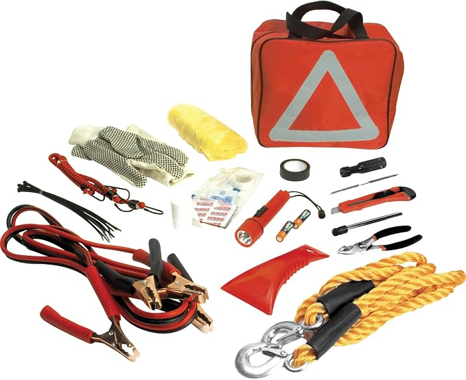 Performance Tool W1555 Deluxe Roadside Emergency Assistance Kit With Jumper Cables