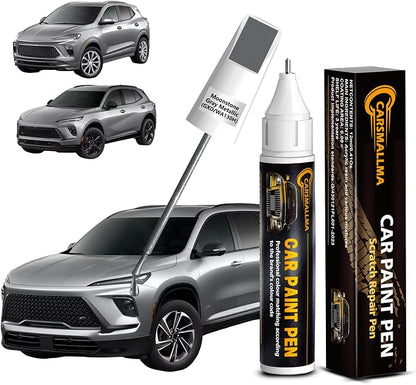 Moonstone Gray Metallic(GXD/WA130H) Car Touch Up Paint for Buick, Color Accurate Car Paint Scratch Repair Pen Kit Quick & Easy Fix Vehicle Chips and Automotive Nicks Scuff
