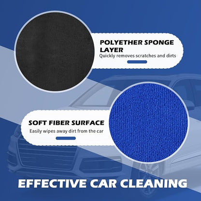 2PCS Car Clay Mitt Auto Detailing,Soft Clay Bar Mitt for Cleaning Car Surfaces,Anti-Scratch Cars Accessories Clays Mitts for Cars Detailings to Replace Traditional Clays Bar