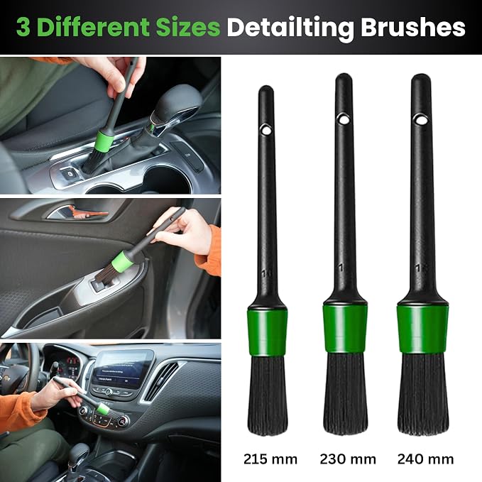 26Pcs Car Detailing Kit – Car Cleaning Kit, Drill Brush for Car Seats Detailing, Car Detailing Brush Set, Car Cleaning Supplies, Car Wash Mitt, Car Wash Brush, Car Wash Sponges, Wheel Brush