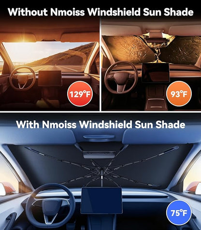 Nmoiss [Vinyl Coating Heat Shield] Windshield Sun Shade Umbrella Custom for Honda Prologue, Protect Car from Sun Rays & Heat Damage Keep Cool and Protect Interior