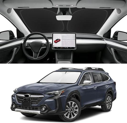 Custom Fit Windshield Sun Shade for Subaru Outback 2020-2025, Blocks UV & Heat, Front Window Sunshade Accessories, Easy Fold & Store Keep Your Car Cooler