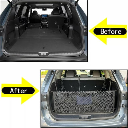 Rear Trunk Envelope Mesh Cargo Net Suitable for 2024 2025 2026 Toyota Grand Highlander Hybrid Limited Platinum Nightshade XLE LE Rear Trunk Mesh Cargo Storage Net Bag Grand Highlander Accessories