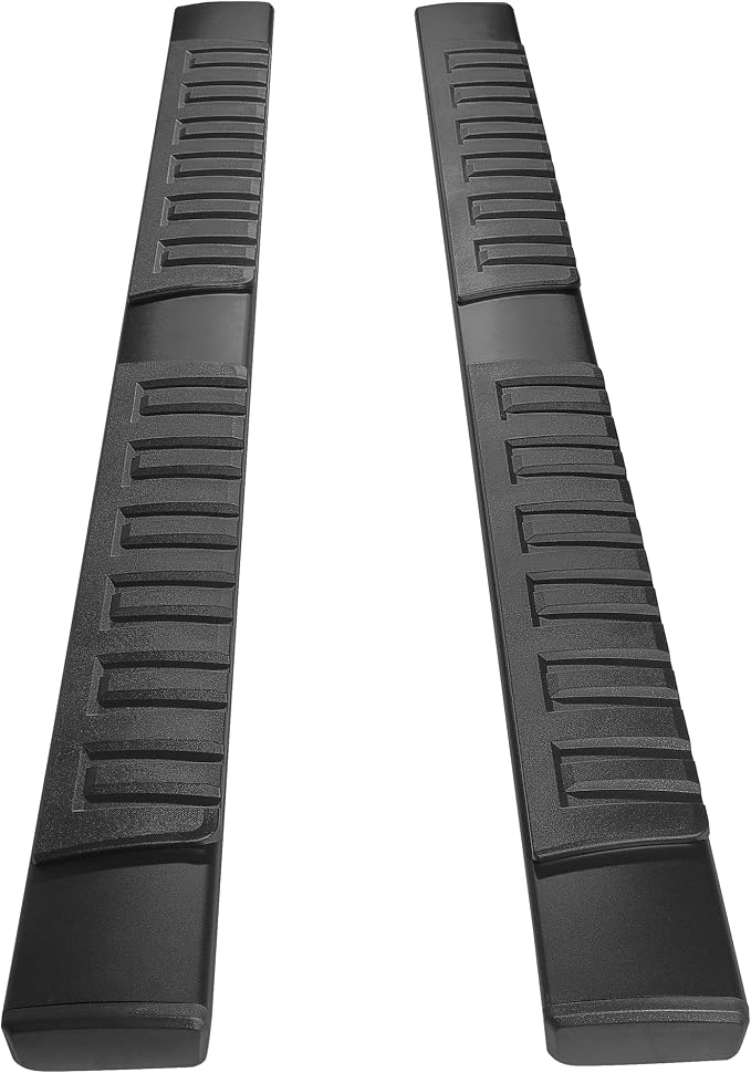 YITAMOTOR Running Boards 6 inches OE Style Aluminum Side Steps, Nerf Bars, Compatible with 2007-2018 Chevy Silverado/GMC Sierra 1500 & 2007-2019 2500HD/3500HD Crew Cab (Gas Engine ONLY), Black