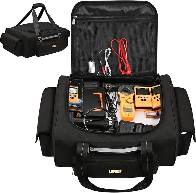 Under Seat Storage Bag Compatible with SuperCrew Cab,Truck Underseat Organizers and Storage with Removable Divider and Anti-slip Bottom 6 Pockets Underseat Tool Box Fits for Crew Cab(Full Size Trucks)