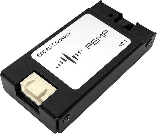 PEMP E60 Aux Activator Adapter Open the Aux Audio of the Original Car for BMW E60 E61 E63 E64 CCC 2003-2010 (Note the Step 4)