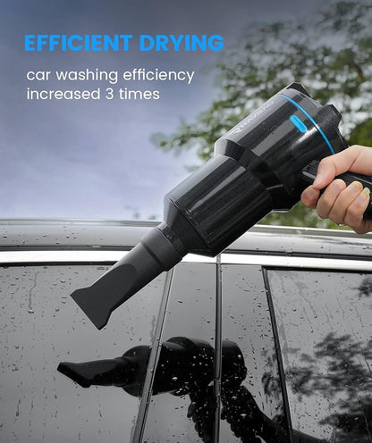 Air Cannon Car Dryer Blower -1300W Filtered Car Blower for Drying, 22000FPM / 90CFM Air Dryers, Blowers & Blades for Car Detailing, Washing, Cord 5M/16.4Ft Blower for Boat RV Motorcycle