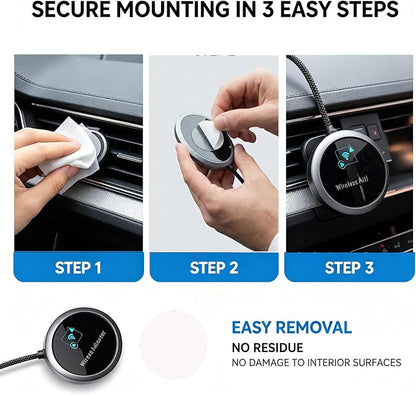 2-in-1 Wireless CarPlay Adapter 2026 for Apple iPhone & Android Auto Adapter, Plug&Play CarPlay Dongle Converter, Fast Auto-Connect,Compact Design Fast Stable Connection with USB/USB-C Port (Grey)