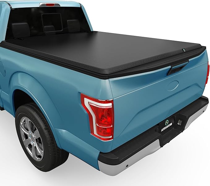 AUTOSAVER88 Soft Roll Up Truck Bed Tonneau Cover Compatible with 2015-2026 Ford F-150 (Excl. Raptor Series) 5.5ft Bed