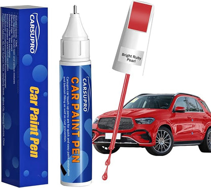 Red Touch Up Paint for Cars,Car Paint Touch Up Pen for Deep Scratches,Car Scratch Repair Pen Auto Scratch Remover for Easy to Use and Fix(Bright Ruby Pearl)