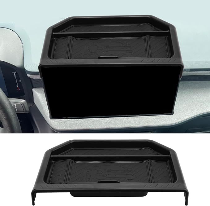 CDEFG for 2026 Ford Maverick Dashboard Storage Tray - Behind Screen Organizer Box 13.2-Inch Screen Dash Tray for 2025 2026 Ford Maverick Truck Accessories