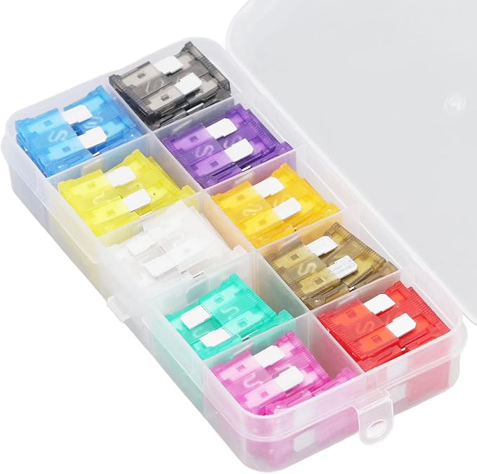 Sonew 10 Medium Car Assortment Set Kit, Quick Response, High Safety, Transparent Marking, Compact Size, For Car Power Supply Failure, Widely Used in Vehicles, Digital Camera, etc.