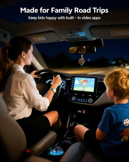 ZUCWO Wireless CarPlay Adapter Video Box with Android Auto, Convert Wired CarPlay to Wireless, Plug & Play Dongle for Cars 2016+, iOS 10+ & Android 11+,Gray