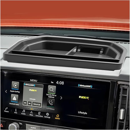 SXCY for 2025 2026 Nissan Frontier Dashboard Organizer Tray [12.3 inch Screen Only] for 2025 2026 Nissan Frontier Accessories Screen Back Tray 2025 Frontier Behind Dash Console Organizer Tray