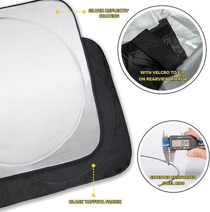 Windshield Sun Shade Foldable Sunshade for 2024 X3 SUV Windshield Cover Custom-fit 2023 2022 2021 2020 2019 2018 BMW X3 UV Relfective Sun Visor Protector