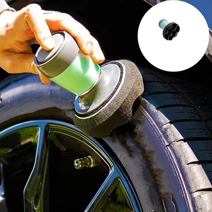 Tire Shines Applicator Sponge with Reservoirs Saves Tire Cleaner NonMess Foam Pad