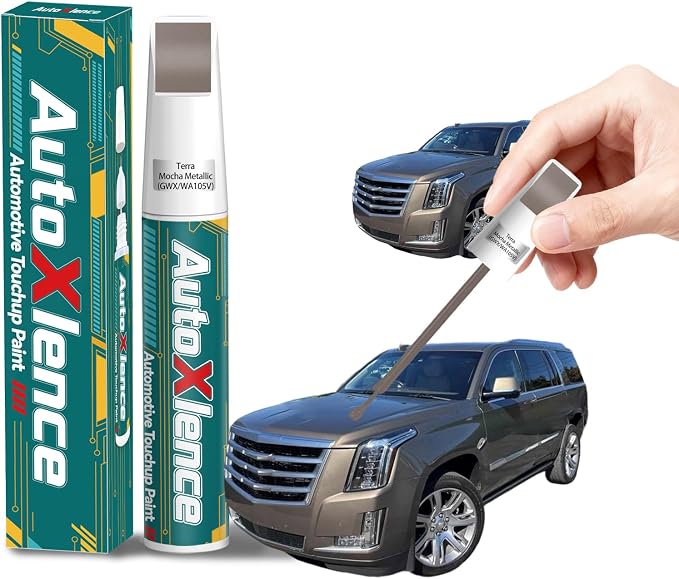 Terra Mocha Metallic(GWX/WA105V) Touch Up Paint Compatible with Chevrolet Car Paint Pen Scratch Repair Automotive Scratch Remover Fix Exact Color Match