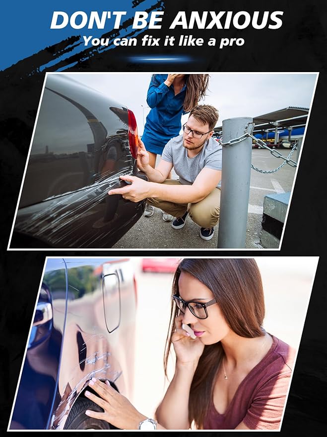 SYOAUTO Summit White GAZ Touch Up Paint Fit for Chevrolet or GMC Auto Touch up Paint Car Scratch Repair Pen Brush and Tip 2 in 1 (Summit White GAZ)