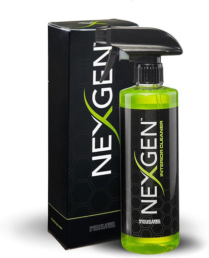 Nexgen Interior Cleaner (16oz) - UV Protection & Residue-Free Professional Finish - On-The-Go Car Detailing - Car Cleaning Supplies - for Leather, Dash, Glass & Upholstery