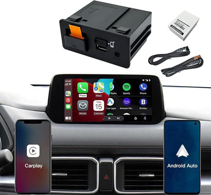 Mazda Wireless CarPlay Retrofit Kit | TK78-66-9U0C OEM USB Hub | Compatible with Mazda 2/3/6/CX-3/CX-5/CX-9/MX-5 (2014-2020) with MZD Connect (P3)