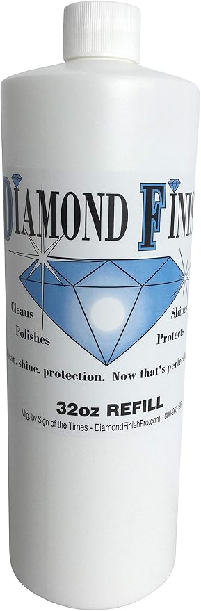 32oz Refill Multi Surface Nano Cleaner Polish Protector for Vehicles, Home, Boats; Removes Dead Bug-Residue, Tar, Bird Poop, Brake Dust, Tree Sap, Grease, Fingerprints - while it Shines