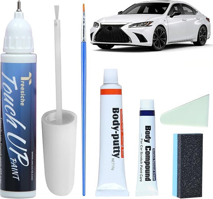 085 Eminent White Touch Up Paint for Lexus Match, Car Paint Scratch Repair kit, 2 in 1 Scratch Remover Pen with Color-Matched Rapid Drying of Paint Coating