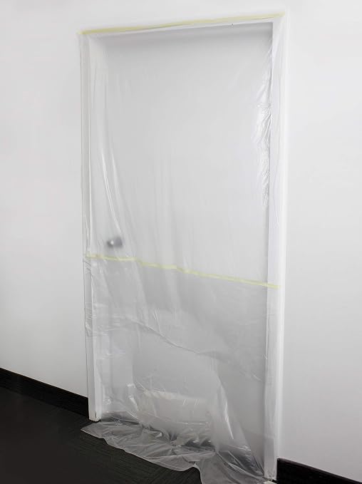 VViViD Chemical Grade Heavy-Duty Self-Adhesive Tape and Drape Masking Film Plastic Drop Cloth (1 Pack (60" x 108ft))