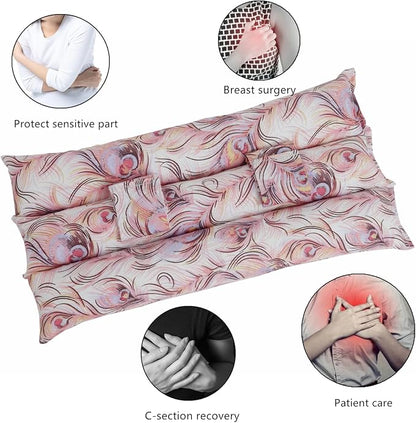 KANICER Post Heart Surgery Seatbelt Pillow, Mastectomy Pillow, Port Pillows for Chemo Patients, Hysterectomy Must Haves, Heart Surgery C-Section Recovery