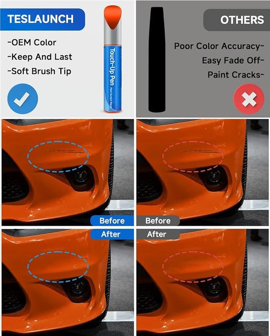 Go Mango PVP/NVP Car Touch Up Paint Compatible with Dodge – Scratch Repair Kit, Exact OEM Color Match, Scratch & Rust Repair, Car, Truck & SUV Paint Fix