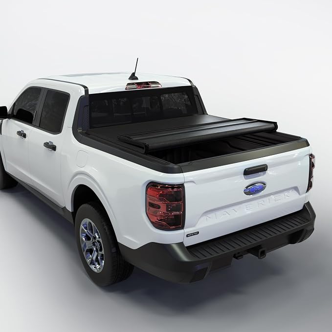 Toptiny Soft Folding Truck Bed Tonneau Cover|STF037|Fits 2022-2026 Ford Maverick 4' 6" Bed (54.4")