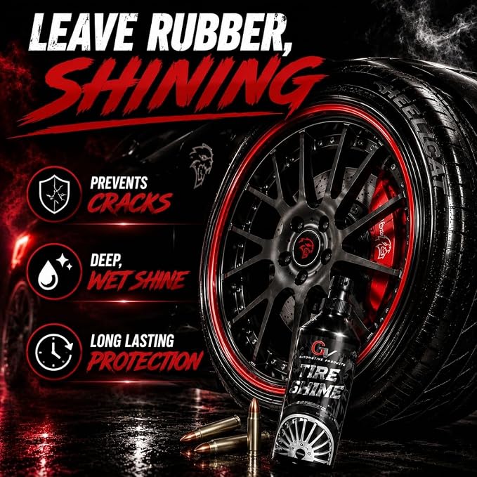 Detailing Products Vivid Tire Shine, Tire Dressing, Tire Gloss, Tire Shine Spray, car tire shine (16 oz)