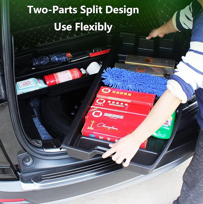 Trunk Custom-Fit Organizer for Honda CR-V, SUV Insert Cargo Rear Hatch Storage Box for CRV EX LX EX-L Touring Turbo Plus Sport Accessories