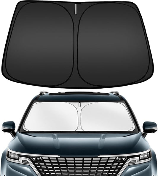 ARISMOTOR Windshield Sun Shade for Kia Carnival 2022-2025 2026, Custom Fit Foldable Front Window Sunshade Sun Visor Protector, Block UV Rays Keep Your Car Cooler