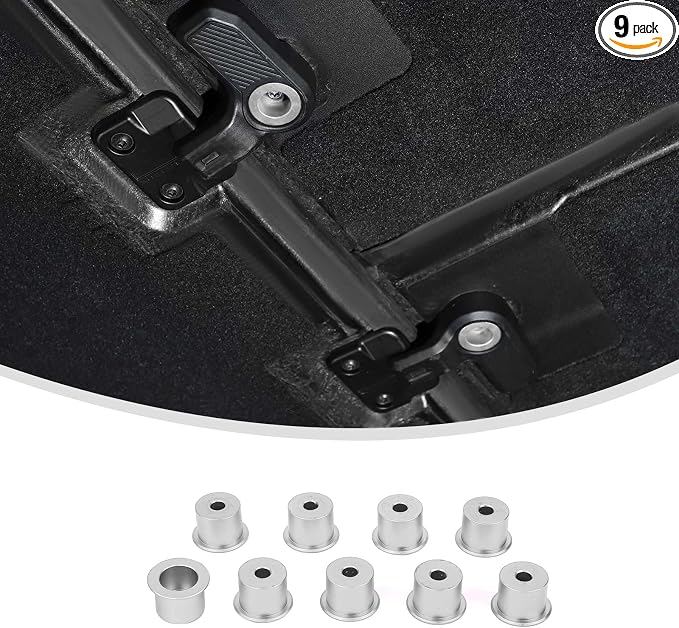Linskip Freedom Panel Latch Trim Kit Compatible with 2021-2024 2025 Ford Bronco Accessories Silver, Hardtop Roof Handle Bult-in Aluminum Cover Set for Bronco Interior Accessories 4Door