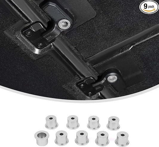 Linskip Freedom Panel Latch Trim Kit Compatible with 2021-2024 2025 Ford Bronco Accessories Silver, Hardtop Roof Handle Bult-in Aluminum Cover Set for Bronco Interior Accessories 4Door