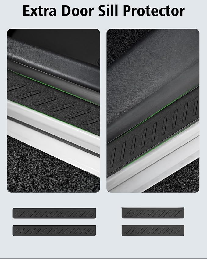 Floor Mats & Cargo Liner Custom Fit for Ford Mustang Mach E 2021-2025 2026 (NOT for Mustang) All Weather TPE Rubber 1st & 2nd Floor Liners Automotive Trunk Mat for Mach E 2025 Accessories, Black