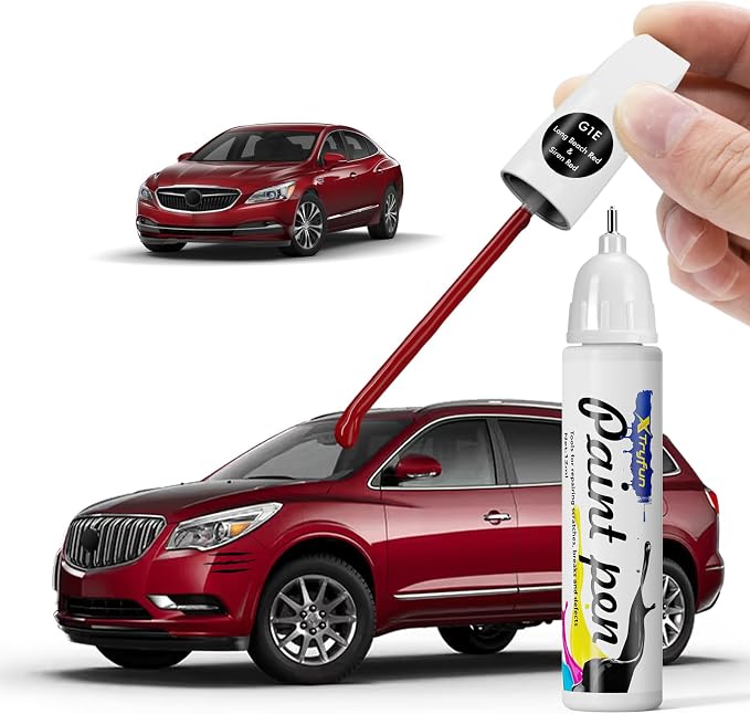 WA405Y G1E Long Beach Red/Crimson Red Touch Up Paint Compatible with Buick, DIY Car Paint Scratch Repair, Automotive Paints, Quick & Easy Fix Scratch Repair for Enclave/LaCrosse/Regal