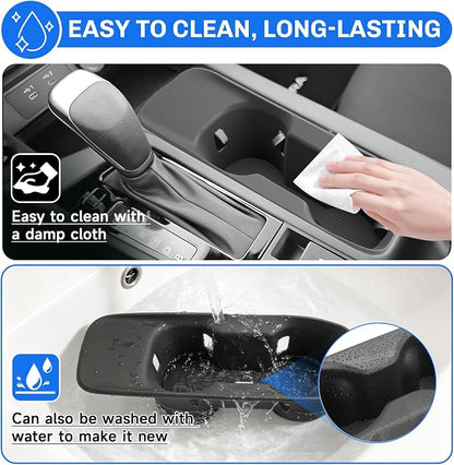SXCY for 2026 Nissan Sentra Cup Holder Insert [Front Center Console] for 2026 Nissan Sentra Accessories Silicone Cup Holder Limiter 2026 Sentra Console Drink Holder Adapter Non-Slip Stopper