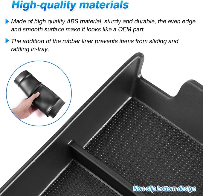 Autorder Center Console Bottom Organizer for 2023 2024 2025 Toyota bZ4X/ Subaru Solterra Accessories Lower Center Console Storage Tray