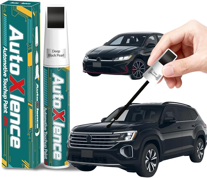 Deep Black Pearl(LC9X/2T） Touch Up Paint Compatible with Volkswagen Car Paint Pen Scratch Repair Automotive Scratch Remover Fix Exact Color Match