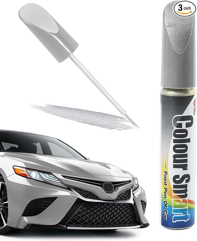 SCUARI Touch Up Paint Pen,Car Paint Pen,Car Paint Scratch Repair,Car Accessories Car Scratch Remover Pen,Car Touch Up Paint,Car Paint Scratch Repair,Paint Pen for Cars Paint Scratch Repair (Silver)
