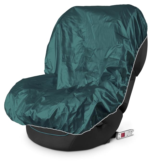 EcoNour Baby Car Seat Sun Shade Cover | Infant Car Seat Heat Protector | Reflective Shield Keeps Baby Seat Cool | UV Protection Cover for Travel | Green