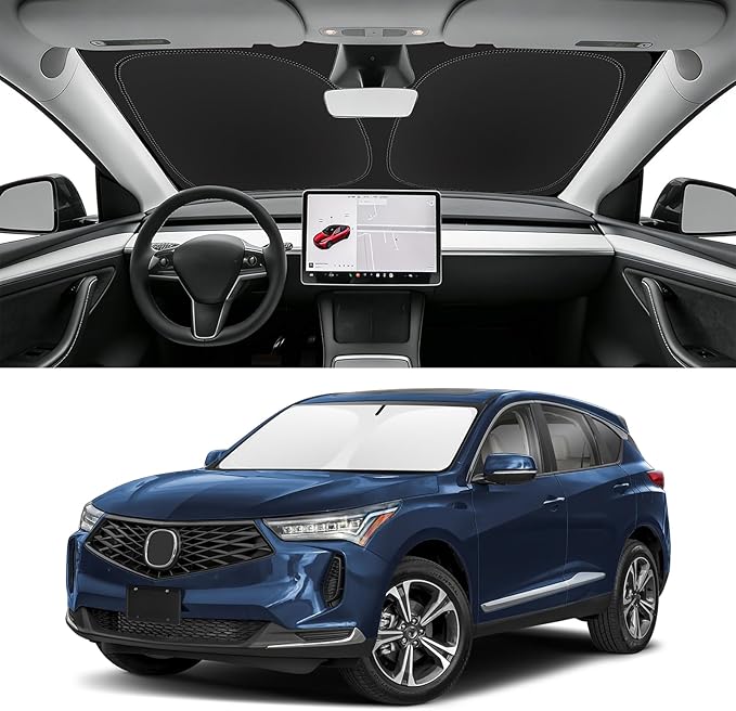 Custom Fit Windshield Sun Shade for Acura RDX 2013-2026, Blocks UV & Heat, Front Window Sunshade Accessories, Easy Fold & Store Keep Your Car Cooler