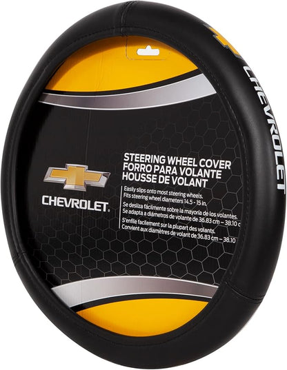 Chevy Gold Bowtie Style Premium Speed Grip Steering Wheel Cover